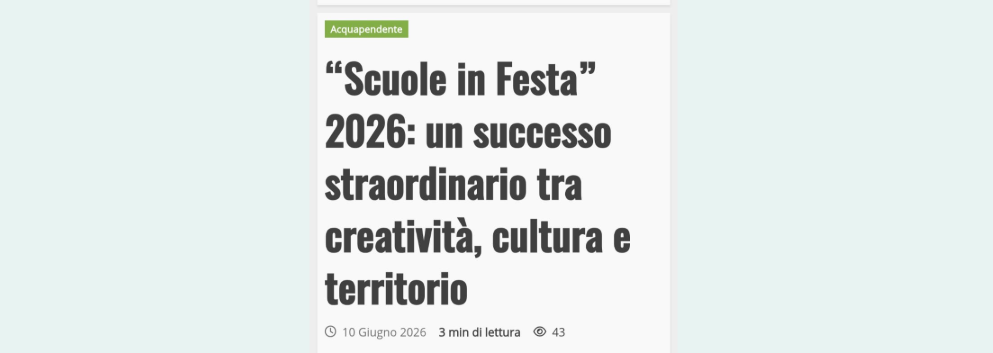 Parlano di noi